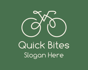 Green Bicycle Bike logo design