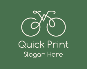 Green Bicycle Bike logo design