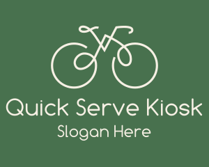 Green Bicycle Bike logo design