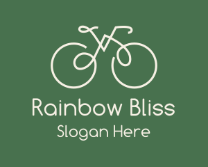 Green Bicycle Bike logo design