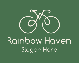 Green Bicycle Bike logo design