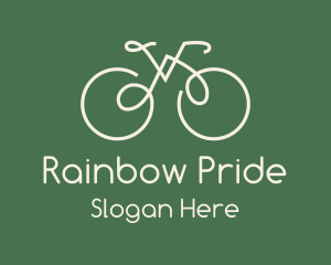 Green Bicycle Bike logo design