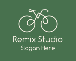 Green Bicycle Bike logo design