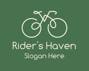 Biker - Green Bicycle Bike logo design