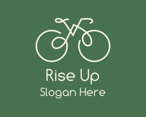 Green Bicycle Bike logo design