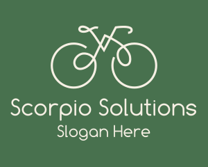 Green Bicycle Bike logo design