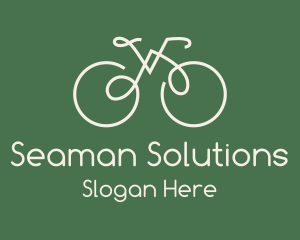 Green Bicycle Bike logo design