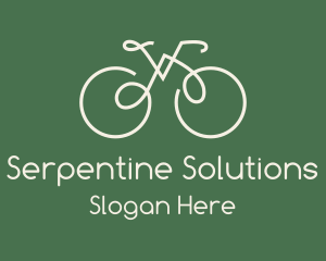 Green Bicycle Bike logo design