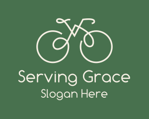 Green Bicycle Bike logo design