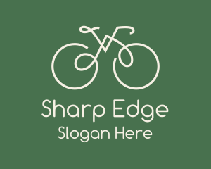 Green Bicycle Bike logo design