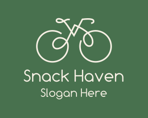 Green Bicycle Bike logo design