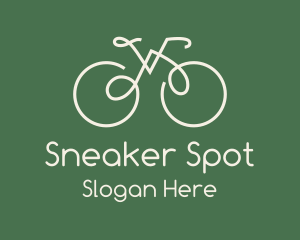 Green Bicycle Bike logo design