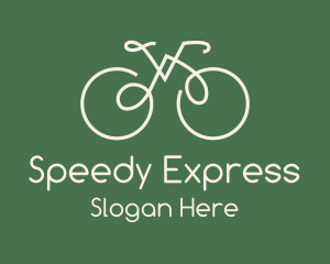 Green Bicycle Bike logo design