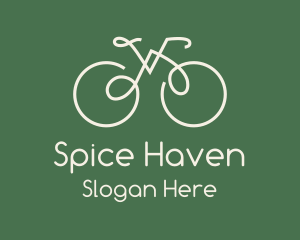 Green Bicycle Bike logo design