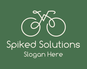 Green Bicycle Bike logo design