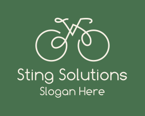 Green Bicycle Bike logo design