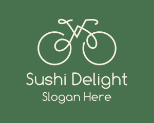 Green Bicycle Bike logo design