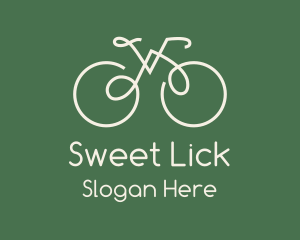 Green Bicycle Bike logo design