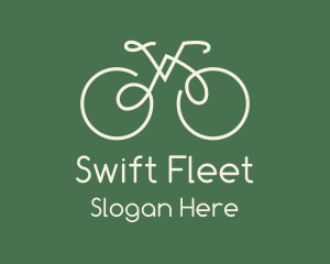 Green Bicycle Bike logo design