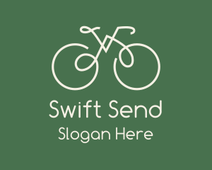 Green Bicycle Bike logo design