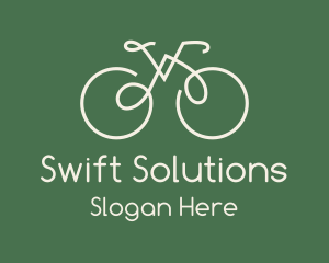 Green Bicycle Bike logo design