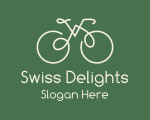 Green Bicycle Bike logo design