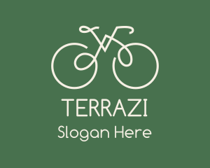 Green Bicycle Bike logo design