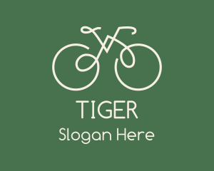 Green Bicycle Bike logo design