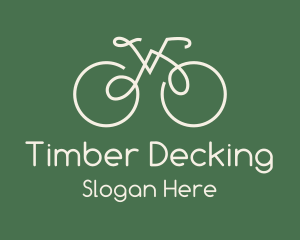 Green Bicycle Bike logo design