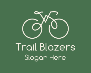 Green Bicycle Bike logo design