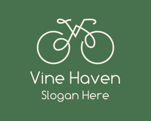 Green Bicycle Bike logo design