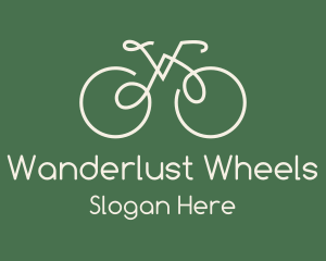 Green Bicycle Bike logo design