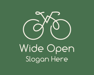 Green Bicycle Bike logo design