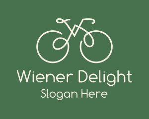 Green Bicycle Bike logo design