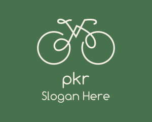 Green Bicycle Bike logo design