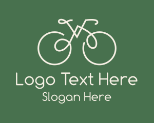Recreation - Green Bicycle Bike logo design