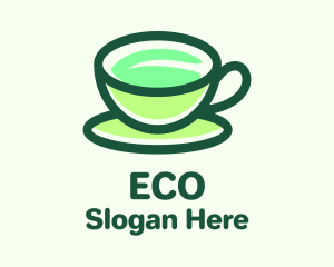 Tea Cup Leaf  Logo