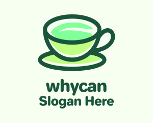 Tea Cup Leaf  Logo