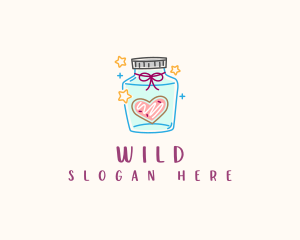 Cute - Heart Cookie Jar logo design