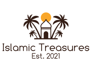 Islam - Palm Oasis Islamic Mosque logo design