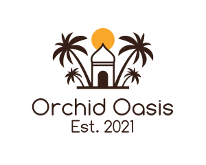 Palm Oasis Islamic Mosque logo design