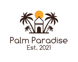 Palm Oasis Islamic Mosque logo design