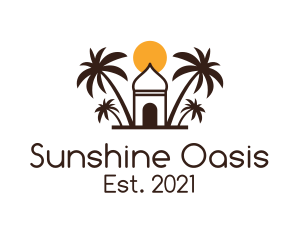 Palm Oasis Islamic Mosque logo design