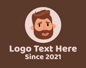 Beard - Father Cartoon Character logo design