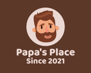 Daddy - Father Cartoon Character logo design