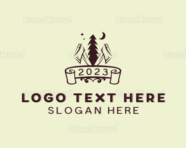 Tree Axe Woodwork Logo