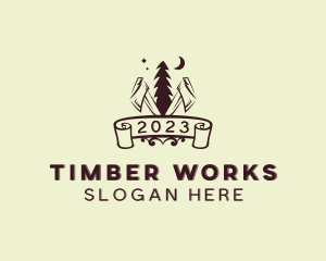 Tree Axe Woodwork logo design