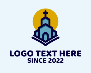 Religion - Christian Cathedral Sunrise logo design