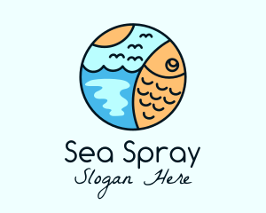 Summer Ocean Fish  logo design