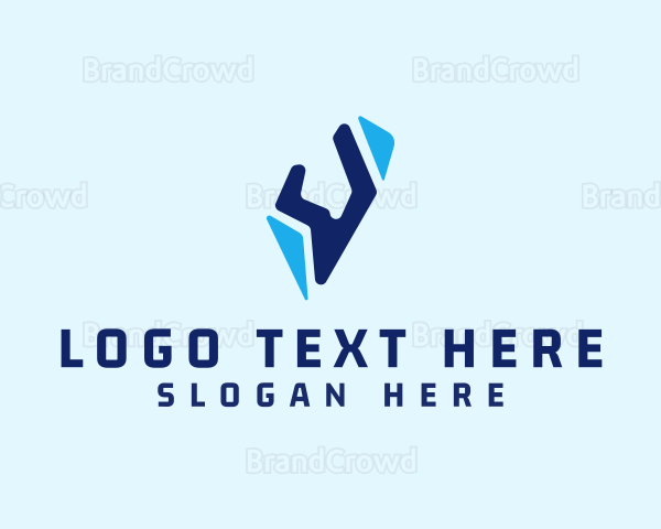 Logistics Technology Letter V Logo